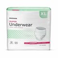 Mckesson Super Moderate Absorbent Underwear, Extra Large, 14PK UW33846